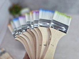 Pack 10 pinceles o pinceletas punta color Nro7
